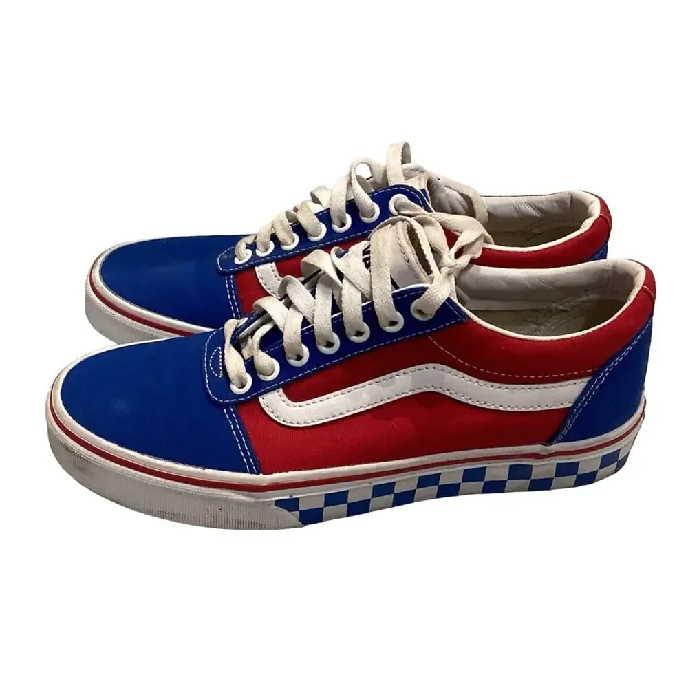 Vans Old Skool BMX Checker Red Blue